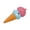 F007- G, variant on Sensory Squeeze Collection, Ice Cream Squeeze, Squeeze Party Favors, Squeeze for Adults, Relaxation Squeeze Toys, 4X1.5X1.5 in Kawaii Double Layer Ice Cream Cone Squeeze for