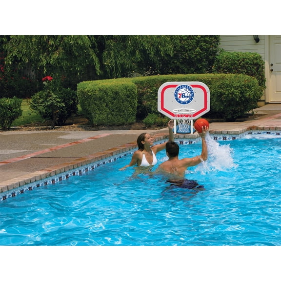 Poolmaster Philadelphia 76Ers NBA Pro Rebounder-Style Poolside Basketball Game