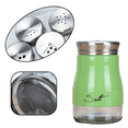 thumbnail image 3 of Salero y pimentero de acero inoxidable con fondo de cristal, accesorios de cocina modernos, 3 of 5