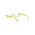 thumbnail image 3 of Bottom Half Plastic Rim Round Oval Powered Reading Glasses Yellow +1.5, 3 of 4