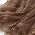 thumbnail image 6 of RUTAYY Women Mid-Length Skirt Dance Party A-Line High Waisted Lace Tulle Skirt Holiday Party Half Skirts Solid Color Flowy Swing Skirts, 6 of 6