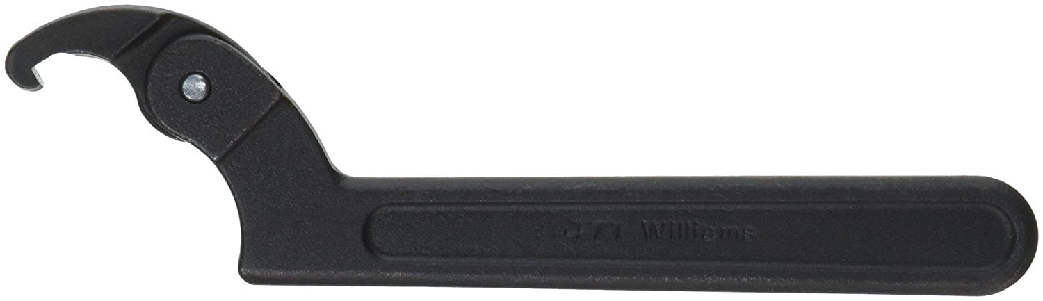 472 Adjustable Hook Spanner Wrench, 1-1/4 to 3-Inch, 1 1/4 to 3-Inch By  Williams