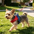 thumbnail image 4 of Dog Harness No Pull, TOUMENY Breathable Adjustable Soft Mesh Dog Vest Harness, Reflective Outdoor Walking Chest Strap for Small Medium Dogs Training, Red, 4 of 6