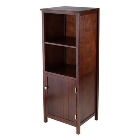 Winsome Wood Brooke Jelly Open Cupboard, Walnut Finish