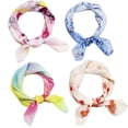 thumbnail image 1 of Ensemble de Foulards Carrés Floral Lisse Mode Foulard Foulard de Cou Foulard de Cou pour Femmes, 1 of 10