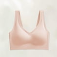 thumbnail image 2 of Women's Seamless Wireless V Neck Everyday Bra, JIANLAI Wide Strap Comfort Soft Full Coverage Sleep Bra, 2 of 4