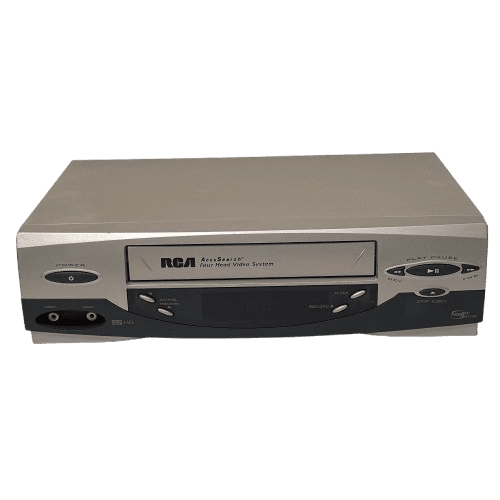 Restored RCA VR556 4-Head VCR w/ Universal Remote, Manual, A/V Cables, & HDMI Converter (Refurbished)