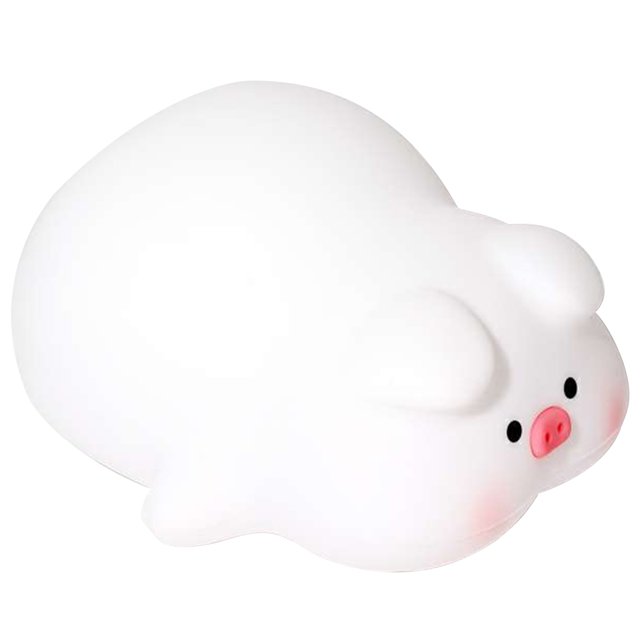 Nocturna Piggy Lámpara Táctil Cabecera Dibujos Animados 3 Niveles Regulables para Bebés Y