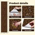 thumbnail image 5 of Coffee Shop Peel and Stick Wallpaper Coffee Bean Dark vintage Wall Mural 23.6in x 9.8ft Self Adhesive Removable Wall Paper Renter Friendly Wallpaper for Bakery Coffee Lover, 5 of 8