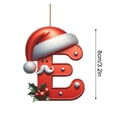 thumbnail image 3 of Colgante de árbol de Navidad con 26 letras – Adorno acrílico DIY para colgar en el árbol de Navidad, 3 of 5