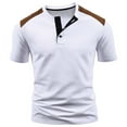 thumbnail image 6 of Men's Shirts Slim Fit Casual Tops Lightweight Summer Knit with Zip Design for Everyday Outings and Relaxing Mens T-Shirts Extra Large Six Pack Under $10 Graphic Tees, 6 of 6