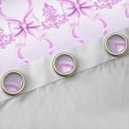 thumbnail image 4 of jejeloiu Chic Bow Knot Black Out Curtains,Kawaii Cartoon Bowtie Curtains Pack of 2 (42x63 Each),Gradient White Purple Bedroom Curtains For Girls Teens,Super Cozy Room Decor, 4 of 6