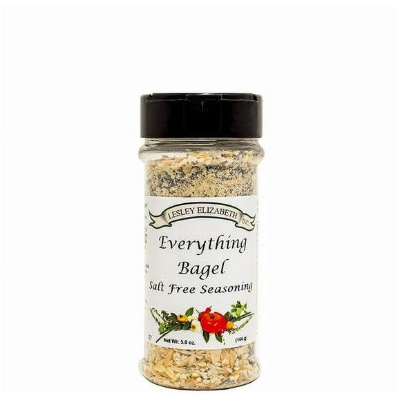 Lesley Elizabeth, Everything Bagel, No Salt Seasoning, Salt Free, Seasoning Blend, Spice Blend, Dry Spices, All Purpose Seasoning, MID #SP9084, $11.24
