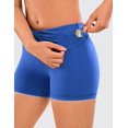 thumbnail image 3 of Shorts CRZ YOGA Sensación Desnuda 4" Cintura Alta Azul M, 3 of 4