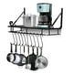 thumbnail image 4 of Organizador De Montaje En Pared Para Cacerolas De Cocina, Estante Para Colgar Cacerolas Con 10 Soportes De Gancho, Estante De Almacenamiento De Cocina Para Ahorrar Espacio, 4 of 7