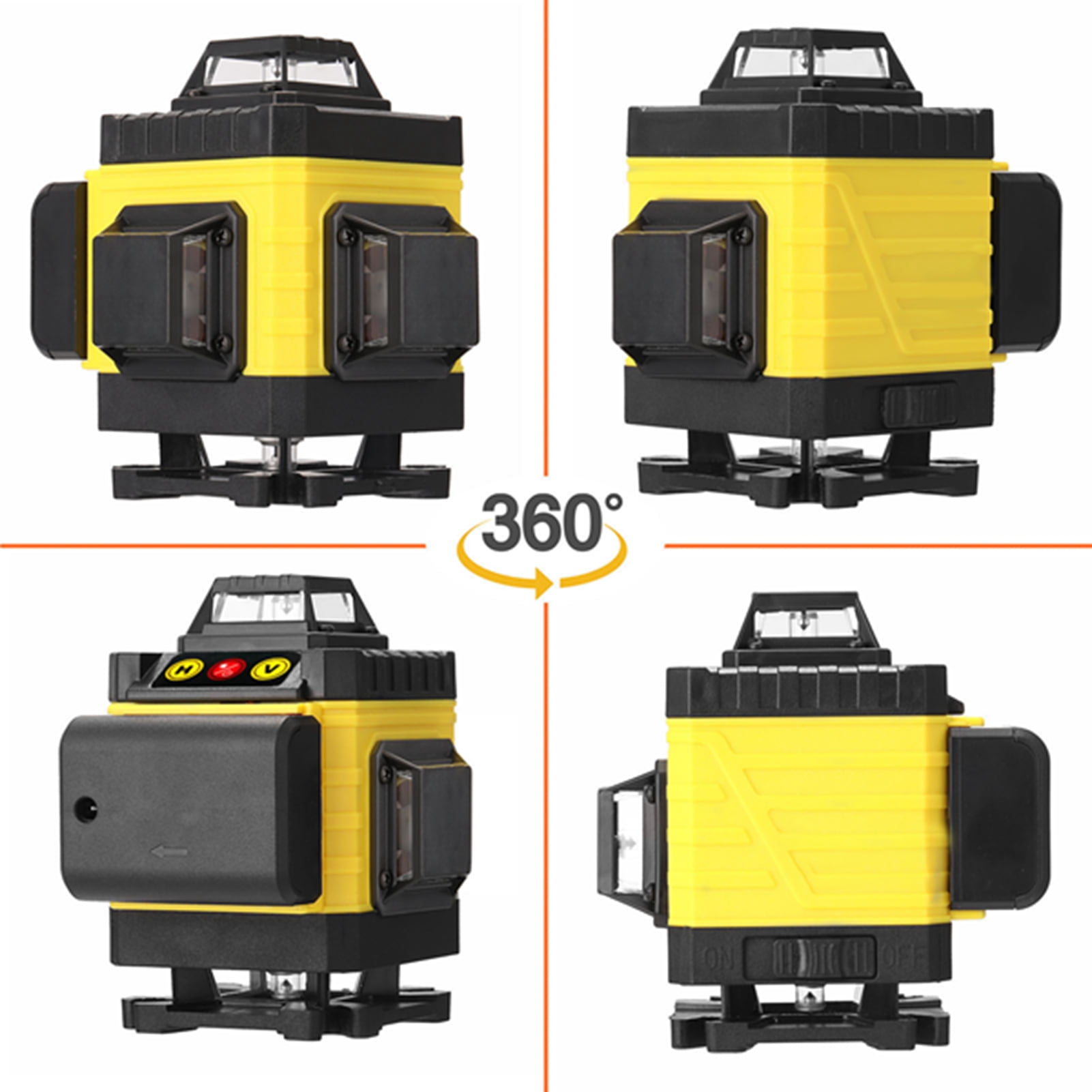 Machine Multifunctional 16 Lines Level Tool Vertical Horizontal Lines With 3 Self Leveling Function