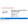 thumbnail image 2 of Radio Antenna - Compatible with 2007 - 2010 Saturn Outlook 2008 2009, 2 of 2