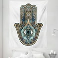 thumbnail image 1 of Hamsa Tapestry, Colorful Illustration of Hand with All Seeing Eye Motif and Paisleys Print, Fabric Wall Hanging Decor for Bedroom Living Room Dorm, 5 Sizes, Multicolor, by Ambesonne, 1 of 1