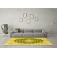thumbnail image 3 of Ahgly Company Machine Washable Indoor Rectangle Persian Yellow Traditional Area Rugs, 8' x 12', 3 of 4