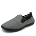 thumbnail image 1 of Dream Pairs Men's Water-Resistant Winter Warm Slippers, Slip-on Indoor Outdoor Machine Washable House Shoes DSL217M-2 GREY Size 10, 1 of 4
