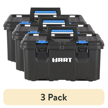 (3 pack) HART Stack System 21 Inch Tool Box, Fits Modular Storage System