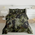 thumbnail image 2 of Homewish Pixel Camouflage Queen Comforter Set,Retro Camo Bedding Sets,Black Green Bedding Comforter Set For Boy Teens,Super Cozy Room Decor Reversible,3-Piece, 2 of 8