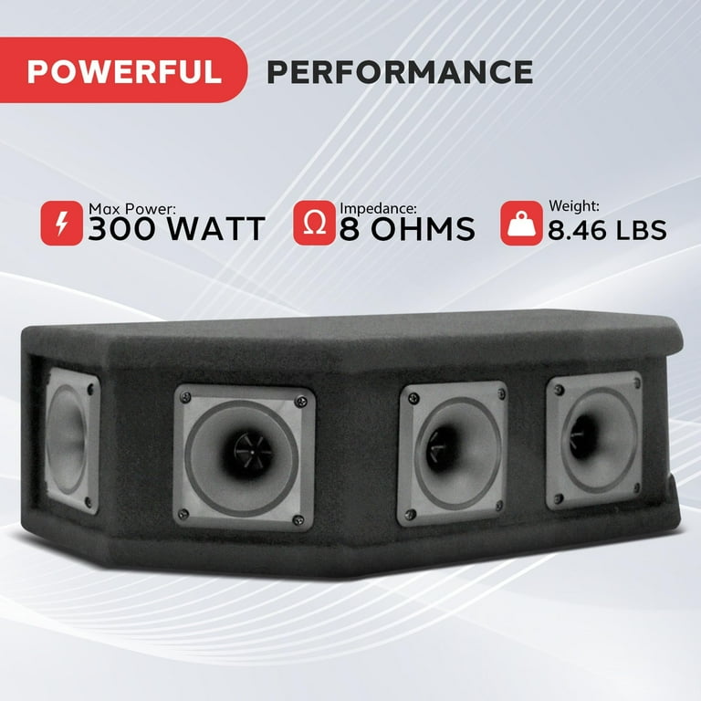 Pyle 300-Watt 6-Way DJ Tweeter Speaker Sound System Enclosure Box