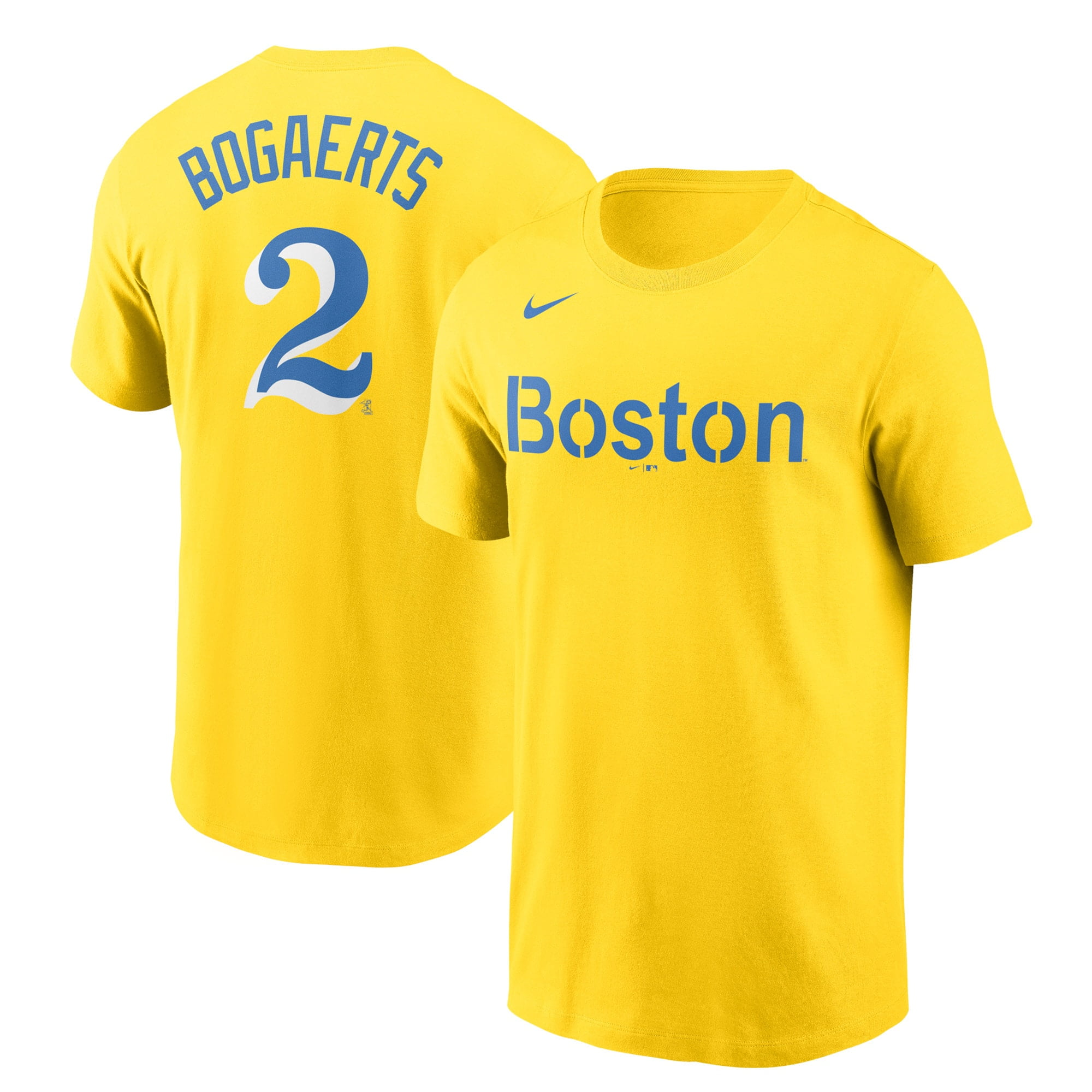 Xander Bogaerts Boston Red Sox Nike 2021 City Connect Name & Number T ...