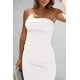 thumbnail image 5 of Vestido PRETTYGARDEN Tubo Strapless Bodycon Maxi Blanco XL, 5 of 7