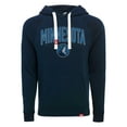 thumbnail image 2 of Unisex Sportiqe Navy Minnesota Timberwolves Olsen Super Soft Tri-Blend Raglan Pullover Hoodie, 2 of 3
