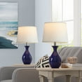 thumbnail image 7 of 19”Ceramic Table Lamp Set of 2, Modern Bedside Lamps for Nightstand, Bedroom, Living Room with Rocker Switch,Navy Blue, 7 of 7