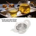 thumbnail image 4 of Stainless Steel Tea Infuser Filter Strainer, Fine Mesh Bowl with Insulating Base for Brewing Leaves Tea Strainer Tea Filter Tea Infuser Leaf Strainer, 4 of 7