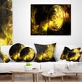 thumbnail image 4 of Designart Colored Smoke Golden - Abstract Throw Pillow - 16x16, 4 of 5