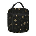 thumbnail image 2 of ZNDUO Gold Graffiti Abstract Star Pattern Lunch Bag, Reusable Leakproof Tote for Office, Work, School, Beach or Travel, 2 of 8