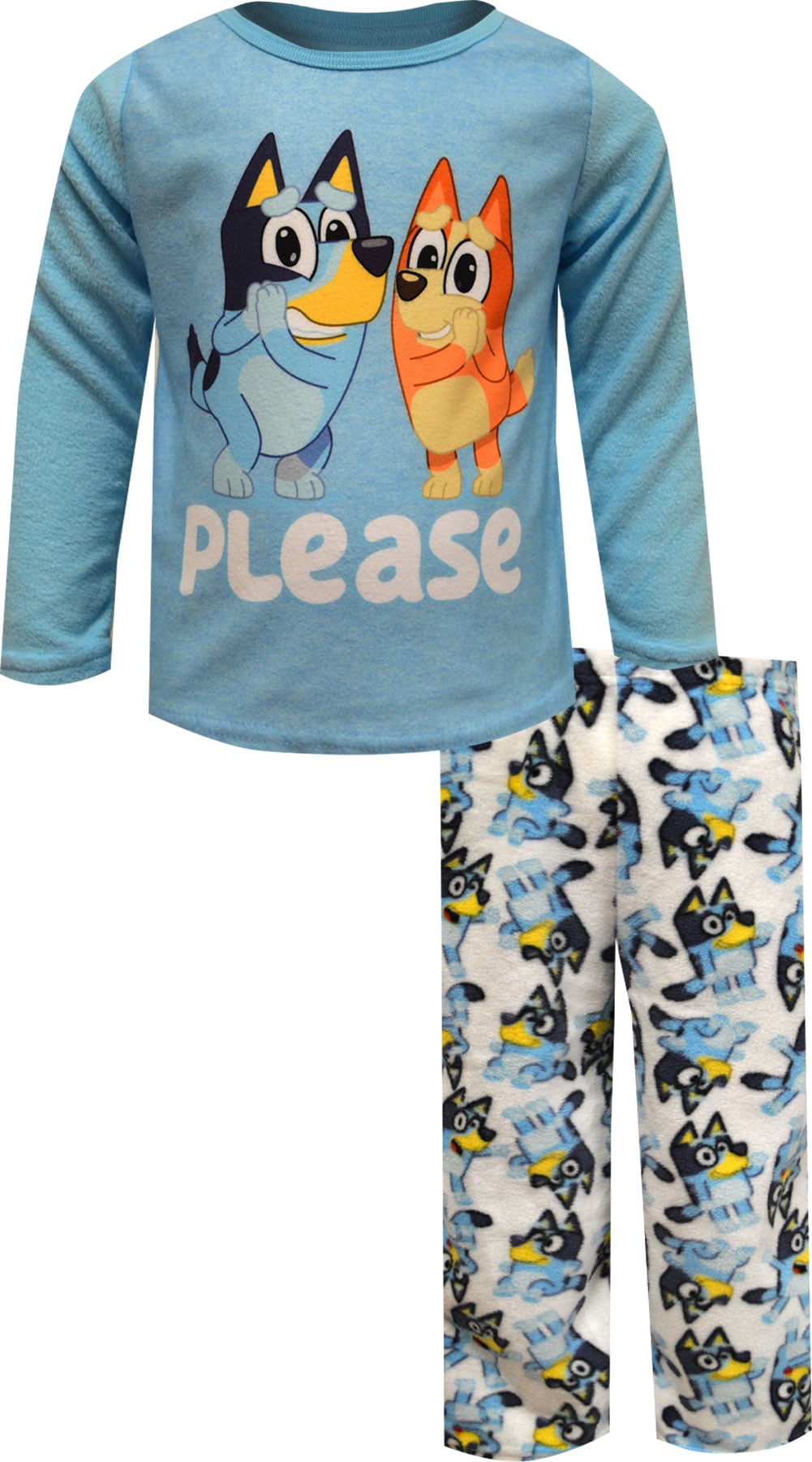 Bluey y Bingo Fleece Pijamas para Niños - Tamaño Chile