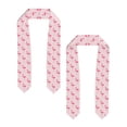 thumbnail image 2 of Xecao Cute Flamingo with Heart Print Graduation Shawl Stole Honor Stole Adult 72" Academic Commencements, 2 of 7
