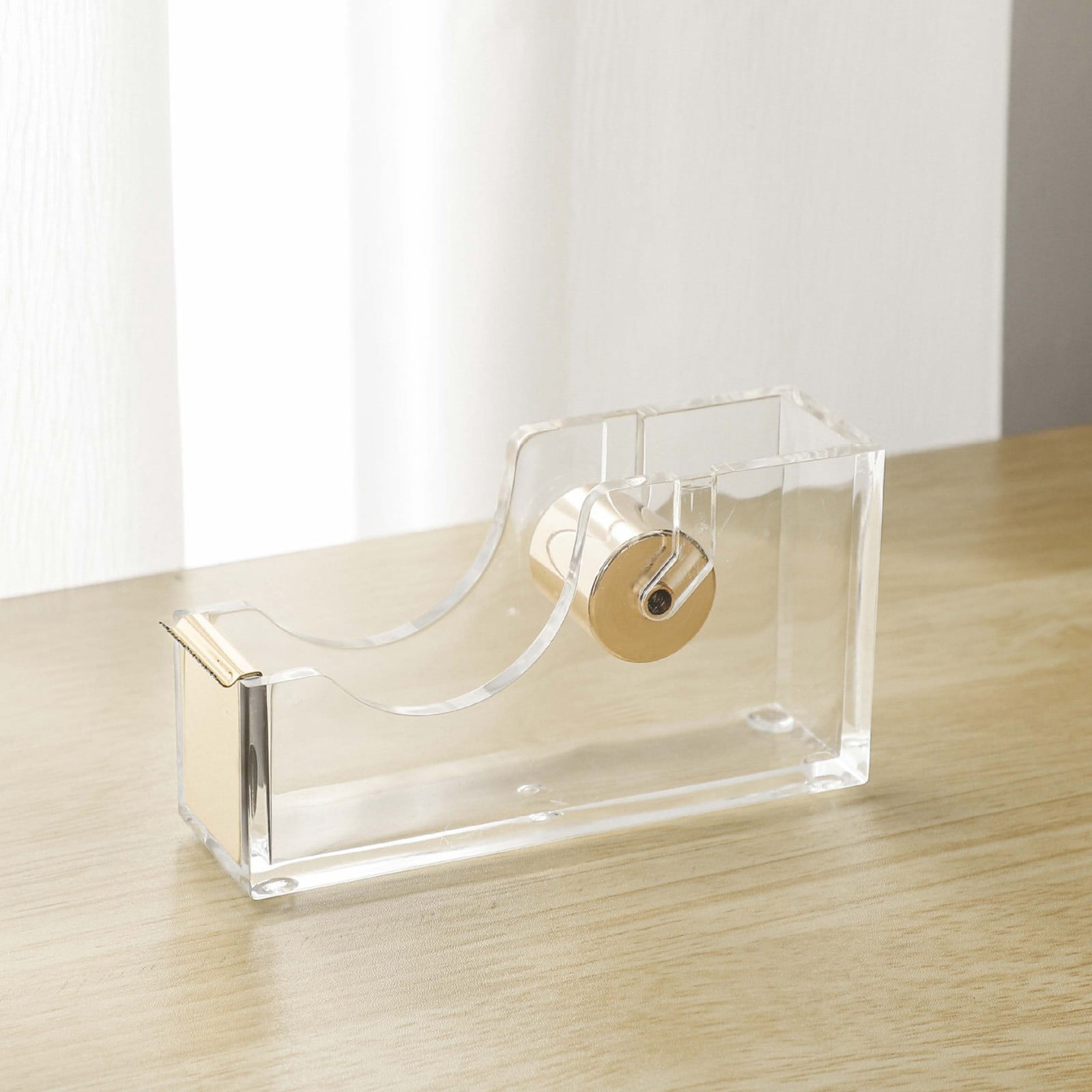Horivan Tape Dispenser with Antiskid Base and Smooth Roller for Office Home Use, Cutter for Adhesive Tape up to 25mm Width, Efficient Desktop Tape Holder