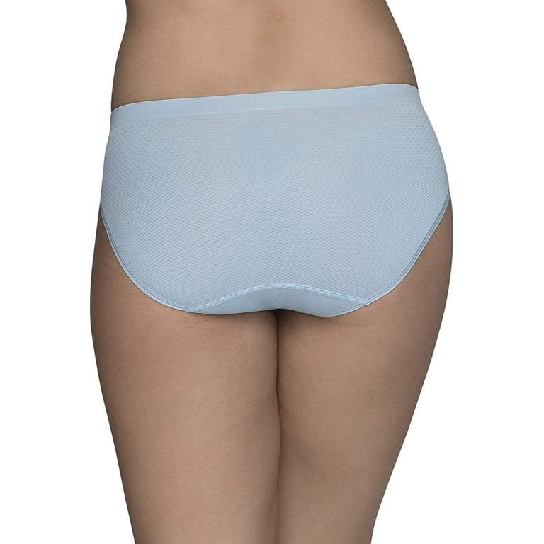3 PACK Women's Seamless Bikini Panties Mesh Briefs Plus Underwear