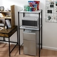 thumbnail image 2 of DormCo Mini 2 Shelf Metal Black Kitchen Storage Cart, 16 lb, 2 of 9