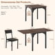 thumbnail image 4 of Mesa de Comedor Extensible Moderna de Madera con Estructura Metálica Ajustable Ahorra Espacio para 4 a 6 Personas 75-150cmX80cmX79cm, 4 of 8