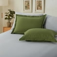thumbnail image 3 of RUIKASI 7 Pieces Olive Green/Light Grey Queen Bed Comforter Set with Sheets - Bed in a Bag with Comforter and All Season Sheets, Pillowcases, 3 of 8
