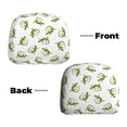 thumbnail image 3 of 2 PCS Car Headrest Cover, Cartoon Cute Lizard Gecko Green_B Soft Car Seat Head Rest Cover Protector Interior Car Accessories Seat Covers for Cars Truck Auto Only Covers, 3 of 8
