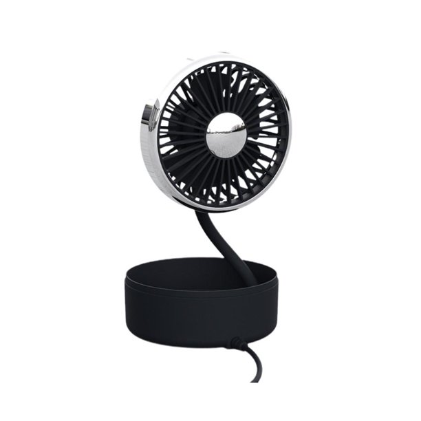 Ventilador De Coche Eléctrico De 12 / 24V, Ventilador De Circulación De Aire De 3 Velocidades Con Doble Cabezal Para Coche De Oficina Y Hogar Vogacara VI012084-02