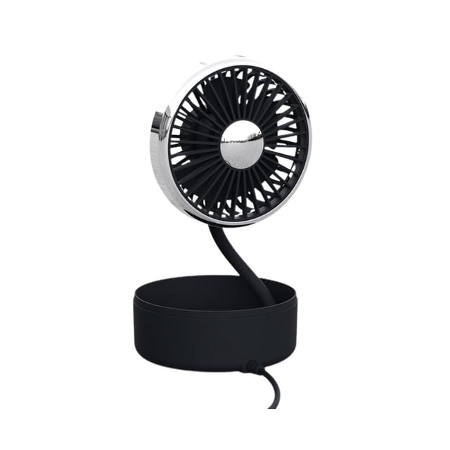 Ventilador De Coche Eléctrico De 12 / 24V, Ventilador De Circulación De Aire De 3 Velocidades Con Doble Cabezal Para Coche De Oficina Y Hogar Eigraketly VI012084-02