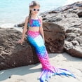 thumbnail image 2 of Traje de baño de sirena de ensueño para niños, traje de baño de cola de sirena para Halloween, modelo de cola de sirena para verano, 2 of 3