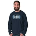 thumbnail image 4 of World's Greatest Dad Argyle Fathers Men's Big & Tall Long Sleeve Graphic Tee Brisco Brands 2X, 4 of 5