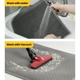 thumbnail image 5 of Conlun Cat Litter Mat Litter Trapping Mat, Double Layer Honeycomb Design, 23"x17" Kitty Litter Mat with Anti-Slip Back Layer, Washable, Soft on Paws Litter Box Mat,Gray, 5 of 8