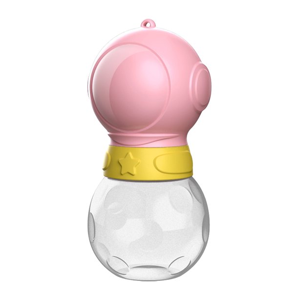 Botella de agua para perros 380ml Comedero para cachorros y gatos con cordón Suministros para mascotas (Rosa) Ehuebsd Libre de BPA