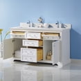 thumbnail image 7 of Vinnova Lorna 60" Double Vanity in White with Fine White Quartz Countertop, 7 of 7
