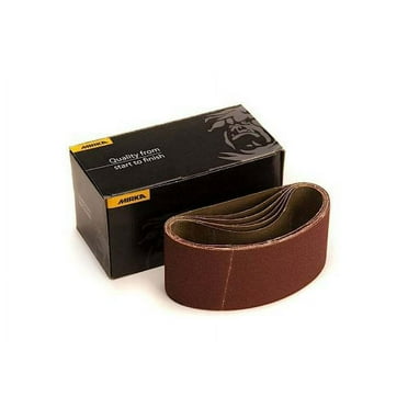 Mirka 60 Grit Portable Sanding Belt, 2.5 X 14In 5Pk
